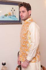 Real Image Mens Waist Coat Collection'2025-OW - 046 Yellow