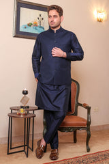 Real Image Mens Waist Coat Collection'2025-OW - 031 Blue