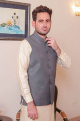 Real Image Mens Waist Coat Collection'2025-OW - 030 Lht Grey