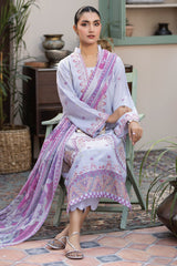 Adan's Libas Lawn By Zia Unstitched 3 Piece Emb Lawn Collection'2024-D-08