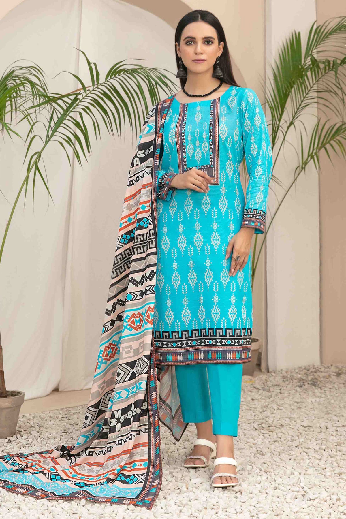 Tiyani By Tawakkal Unstitched 3 Piece Digital Printed Lawn Vol-01 Collection'2024-D-3589