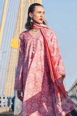 Taneez by Roheenaz Unstitched 3 Piece Block Printed Lawn Collection'2024-RNB-07-B-Vida