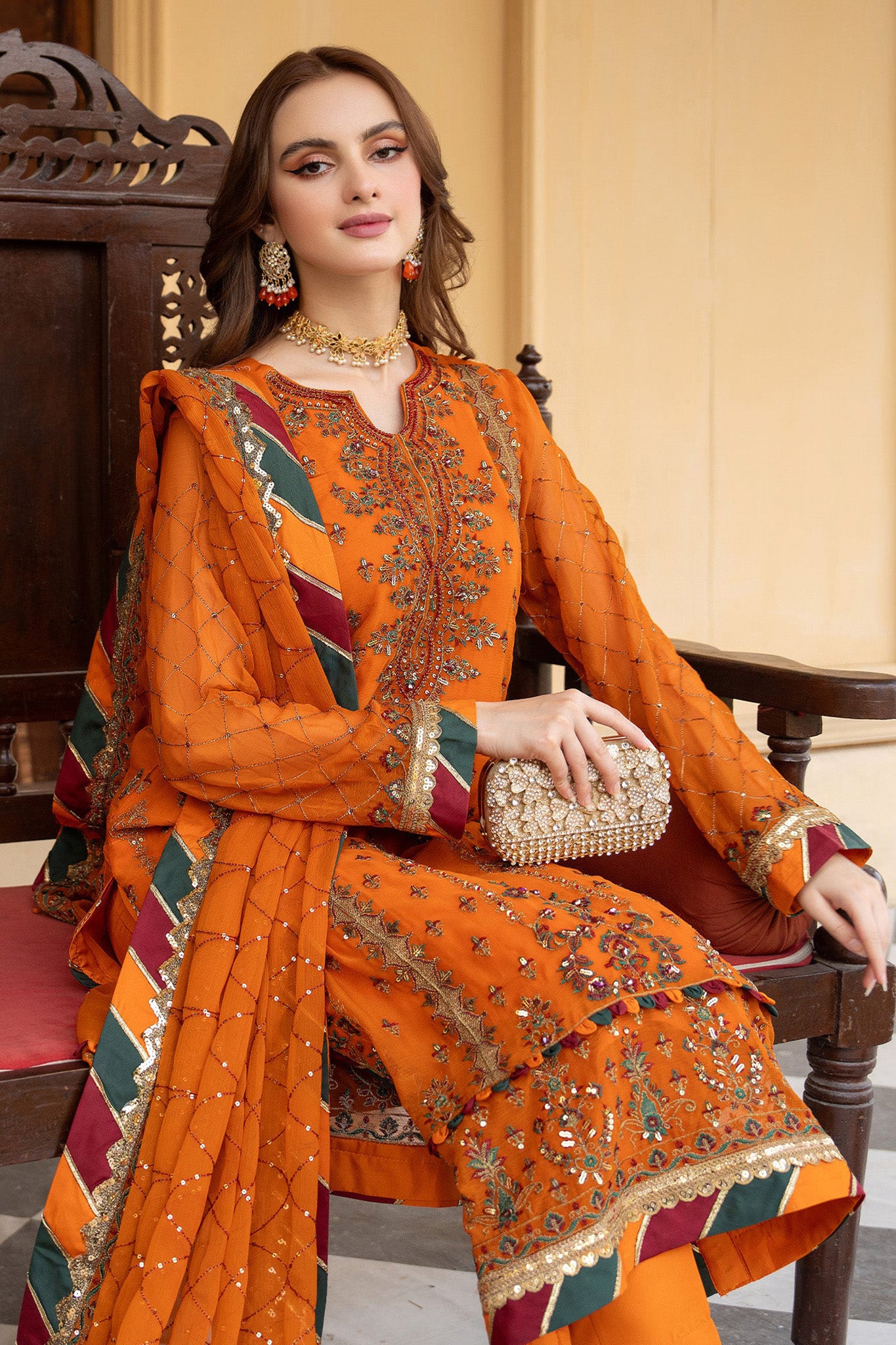 Lallaria By Noorma Kaamal Unstitched 3 Piece Fancy Formals Vol-02 Collection'2024-NK-LLC-17