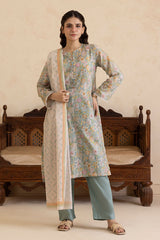Zellbury Stitched 3 Piece Lawn Vol-01 Suit-WPS-32184
