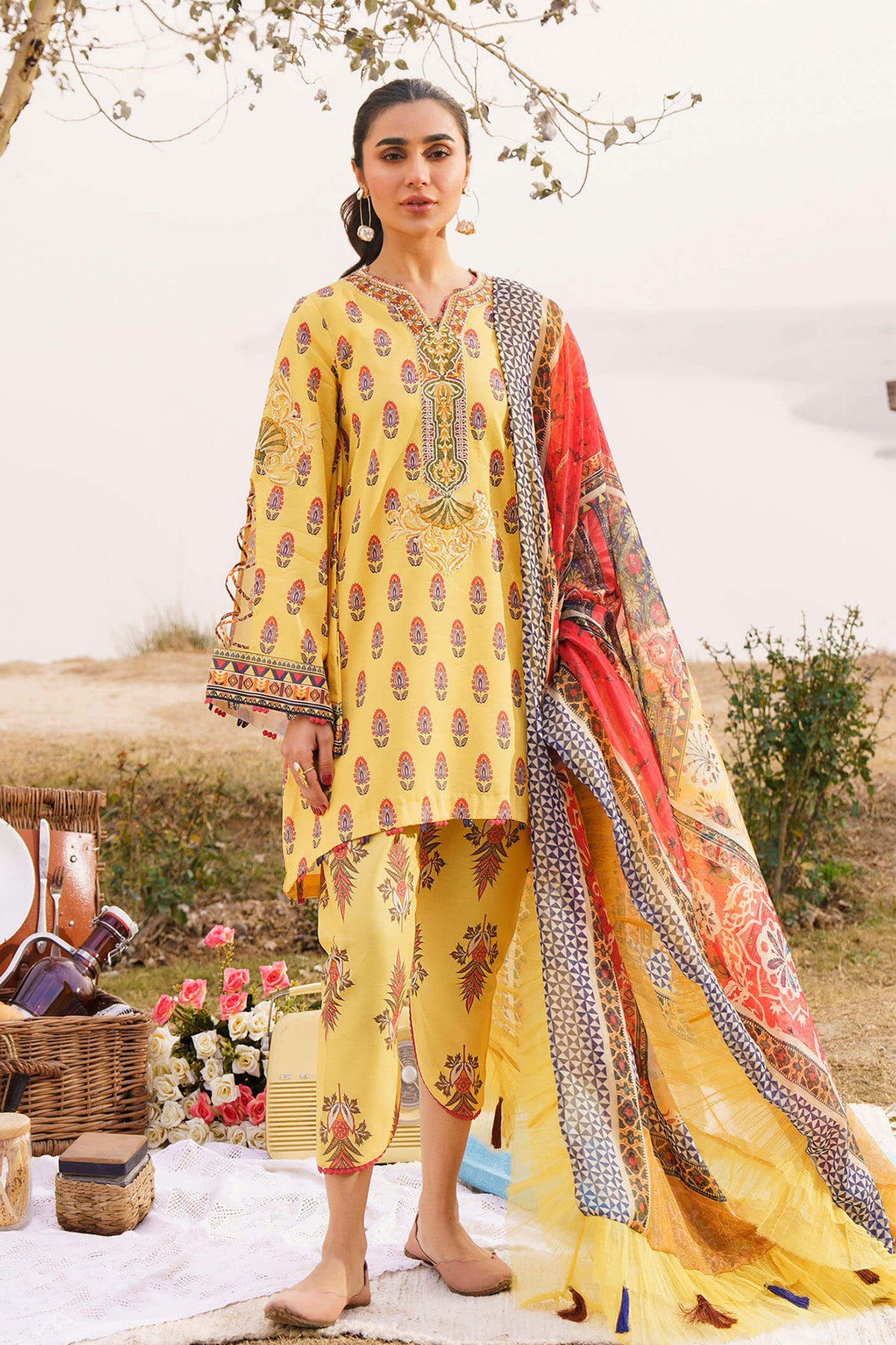 Meraki by Asifa N Nabeel Unstitched 3 Piece Lawn Collection'2024-Sonnet