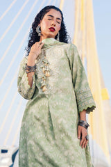 Taneez by Roheenaz Unstitched 3 Piece Block Printed Lawn Collection'2024-RNB-07-A-Raha