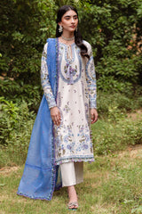 Siraa Lawn By Sadaf Fawad Khan Unstitched 3 Piece Emb Lawn Vol-02 Collection'2024-10-Dalia-B