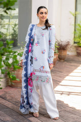 Meraki By Asifa Nabeel Unstitched 3 Piece Digital Printed Lawn Vol-02 Collection'2024-MK-03-Pankh