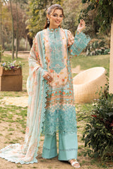 Adan's Print By Nafia Atta Unstitched 3 Piece Digital Printed Lawn Collection'2024-D-07