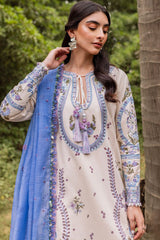 Siraa Lawn By Sadaf Fawad Khan Unstitched 3 Piece Emb Lawn Vol-02 Collection'2024-10-Dalia-B