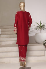Vybe By Sada Bahar Stitched 2 Piece Emb Cotton Collection'2025-MEL-MK52-MAHROON