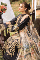 Adan's Print By Nafia Atta Unstitched 3 Piece Digital Printed Lawn Collection'2024-D-06