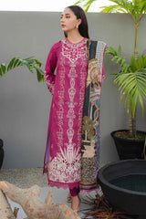 Qline by Qalamkar Unstitched 3 Piece Festive Lawn Collection'2024-JK-16-Seraphina