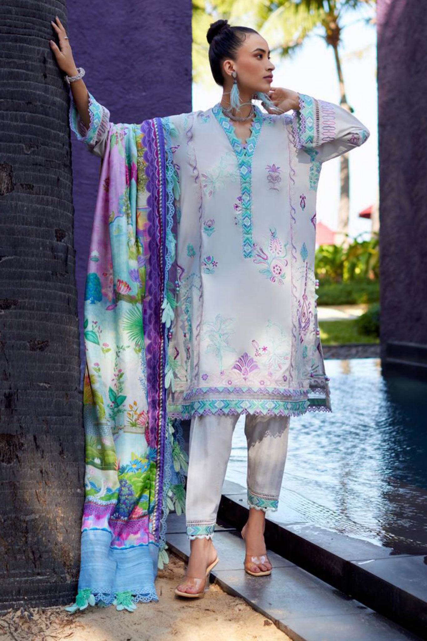 Suay by Farha Talib Aziz Unstitched 3 Piece Luxury Lawn Collection'2024-FTA-08