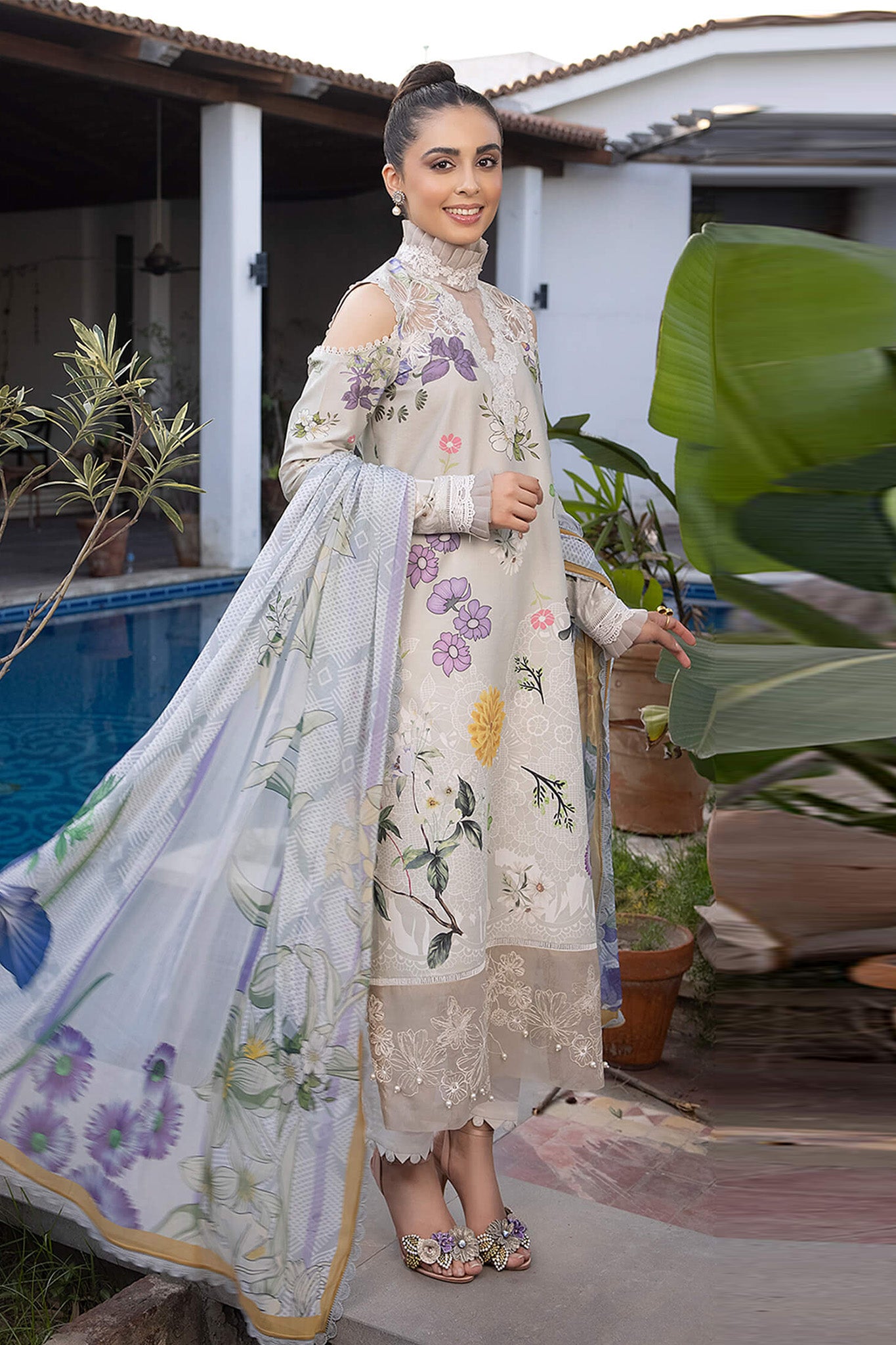 Meraki By Asifa Nabeel Unstitched 3 Piece Digital Printed Lawn Vol-02 Collection'2024-MK-16-Sarmayi