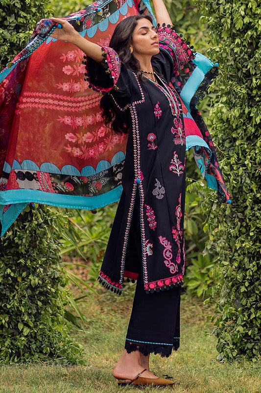 Siraa Lawn By Sadaf Fawad Khan Unstitched 3 Piece Emb Lawn Vol-02 Collection'2024-04-Ada-B