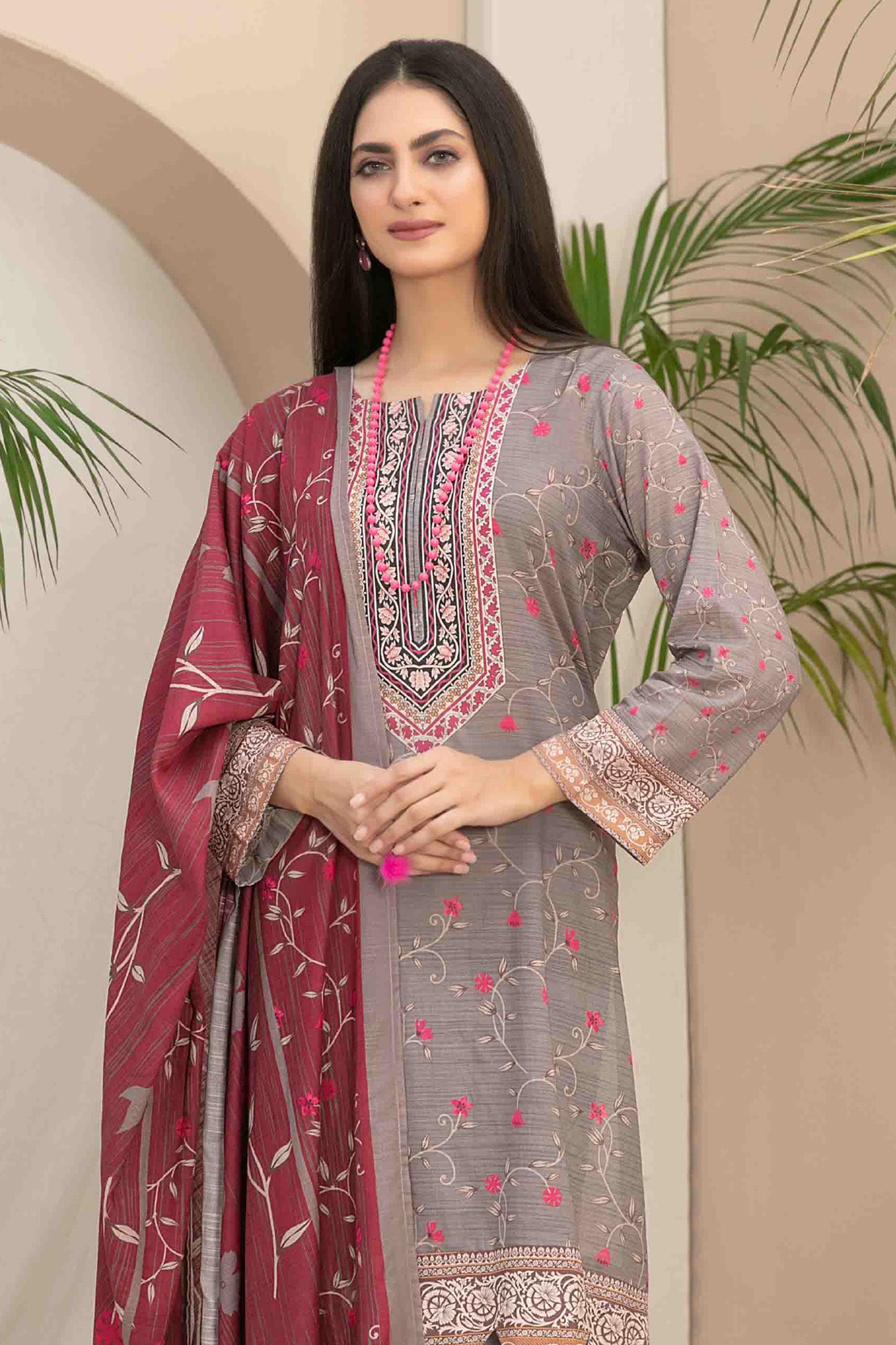 Tiyani By Tawakkal Unstitched 3 Piece Digital Printed Lawn Vol-01 Collection'2024-D-3594