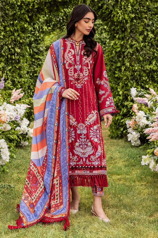 Siraa Lawn By Sadaf Fawad Khan Unstitched 3 Piece Emb Lawn Vol-02 Collection'2024-02-Suzani-B