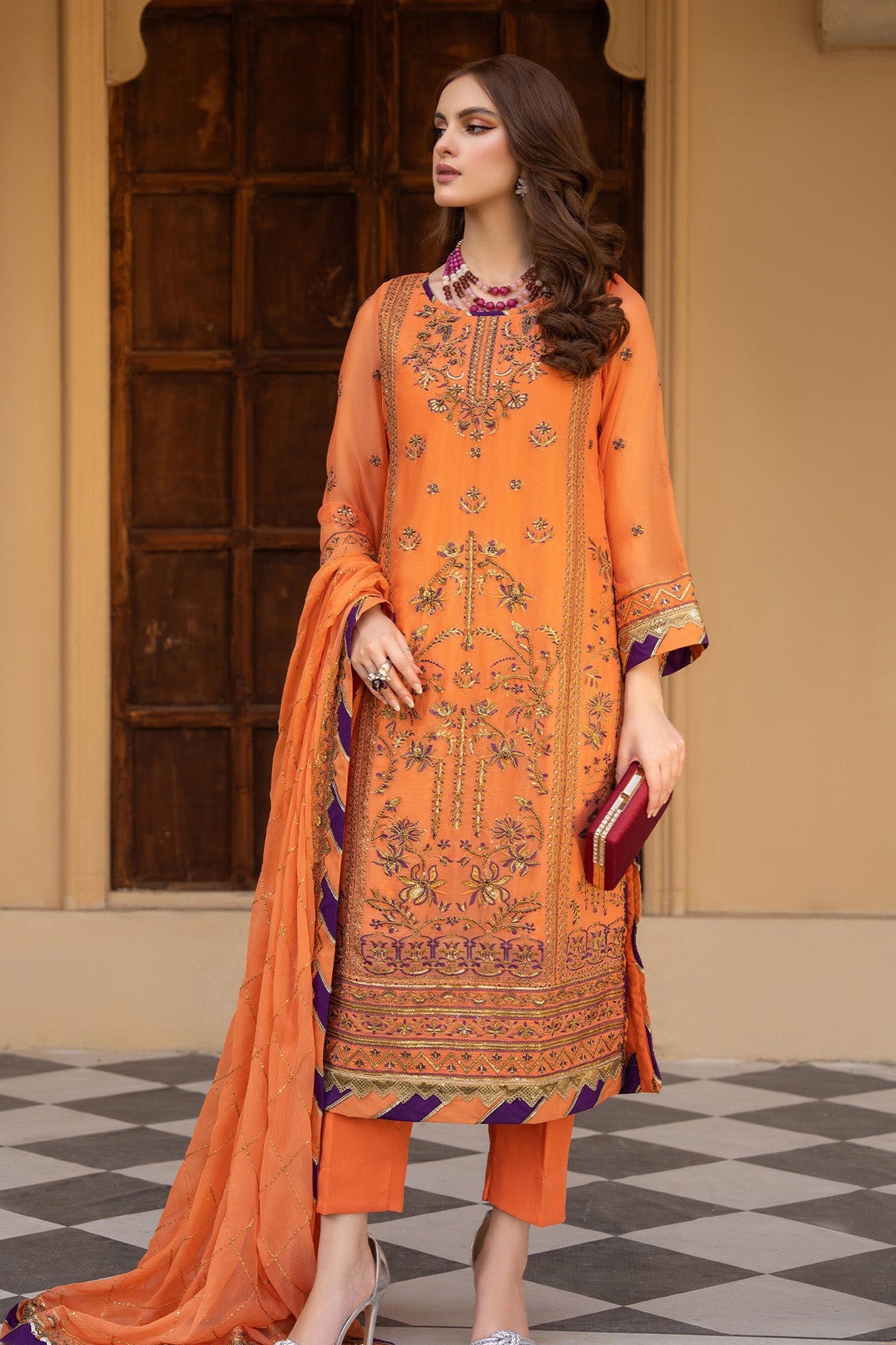 Lallaria By Noorma Kaamal Unstitched 3 Piece Fancy Formals Vol-02 Collection'2024-NK-LLC-11