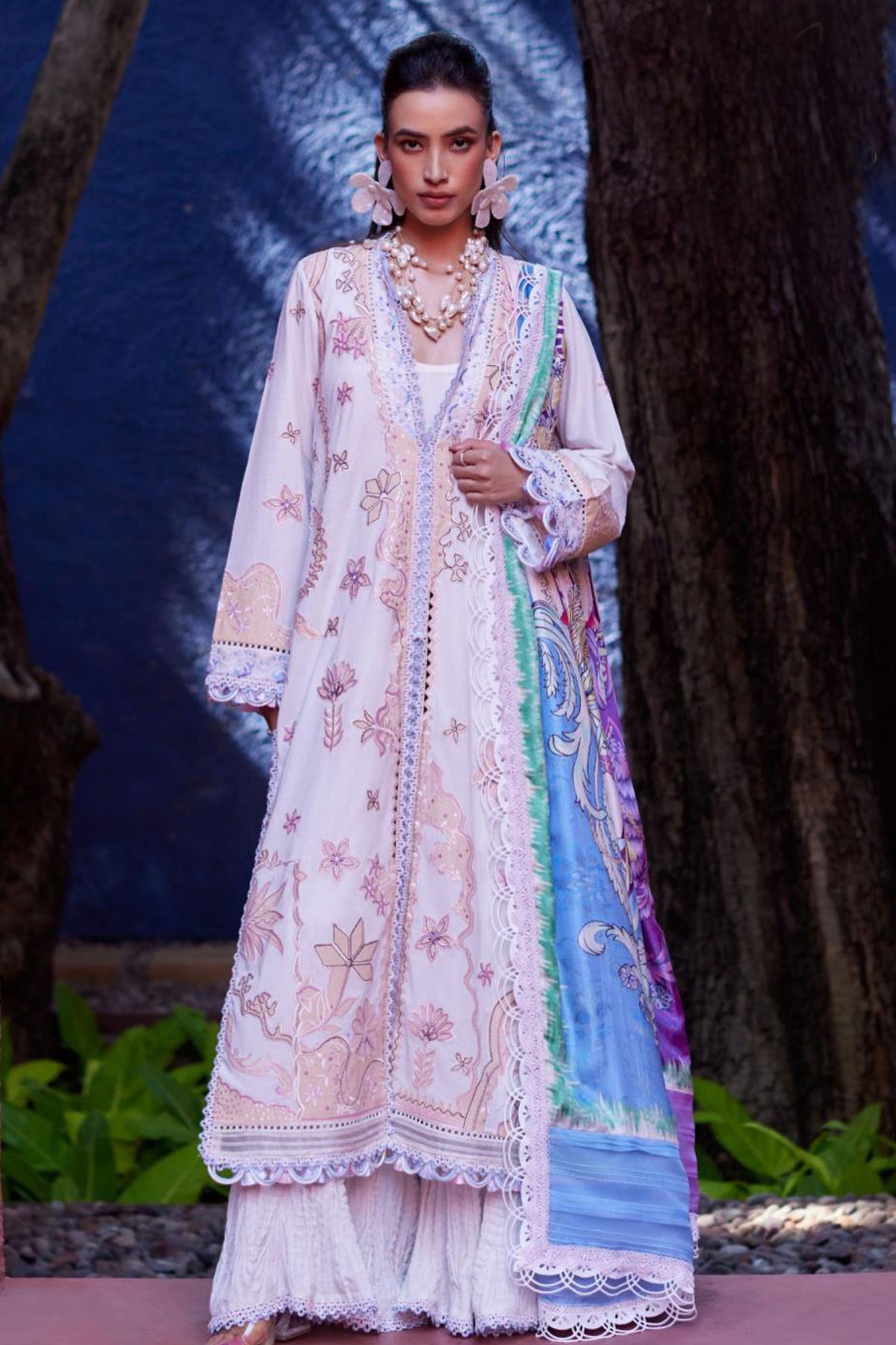 Suay by Farha Talib Aziz Unstitched 3 Piece Luxury Lawn Collection'2024-FTA-05