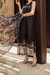 Noor Saadia Asad Unstitched 3 Piece Eid Handwork Laserkari Emb Lawn Collection'2024-D-06