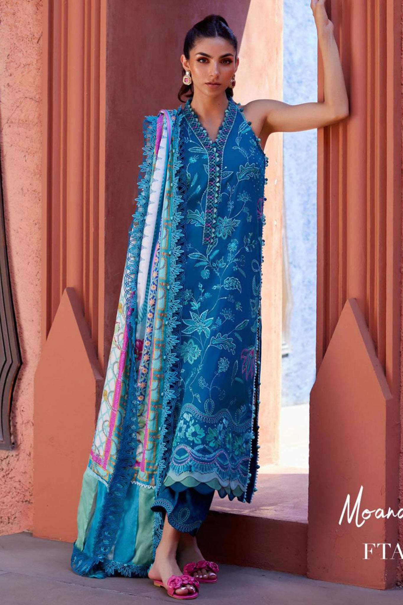 Suay by Farha Talib Aziz Unstitched 3 Piece Luxury Lawn Collection'2024-FTA-03