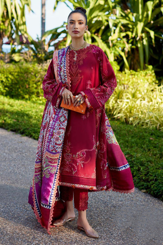 Suay by Farha Talib Aziz Unstitched 3 Piece Luxury Lawn Collection'2024-FTA-02