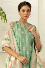 Zellbury Unstitched 3 Piece Lawn Edit 2 Suit-WUS26X30554