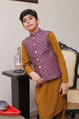 Real Image Kids Waist Coat Collection'2025-OKW-013 Smart Fit