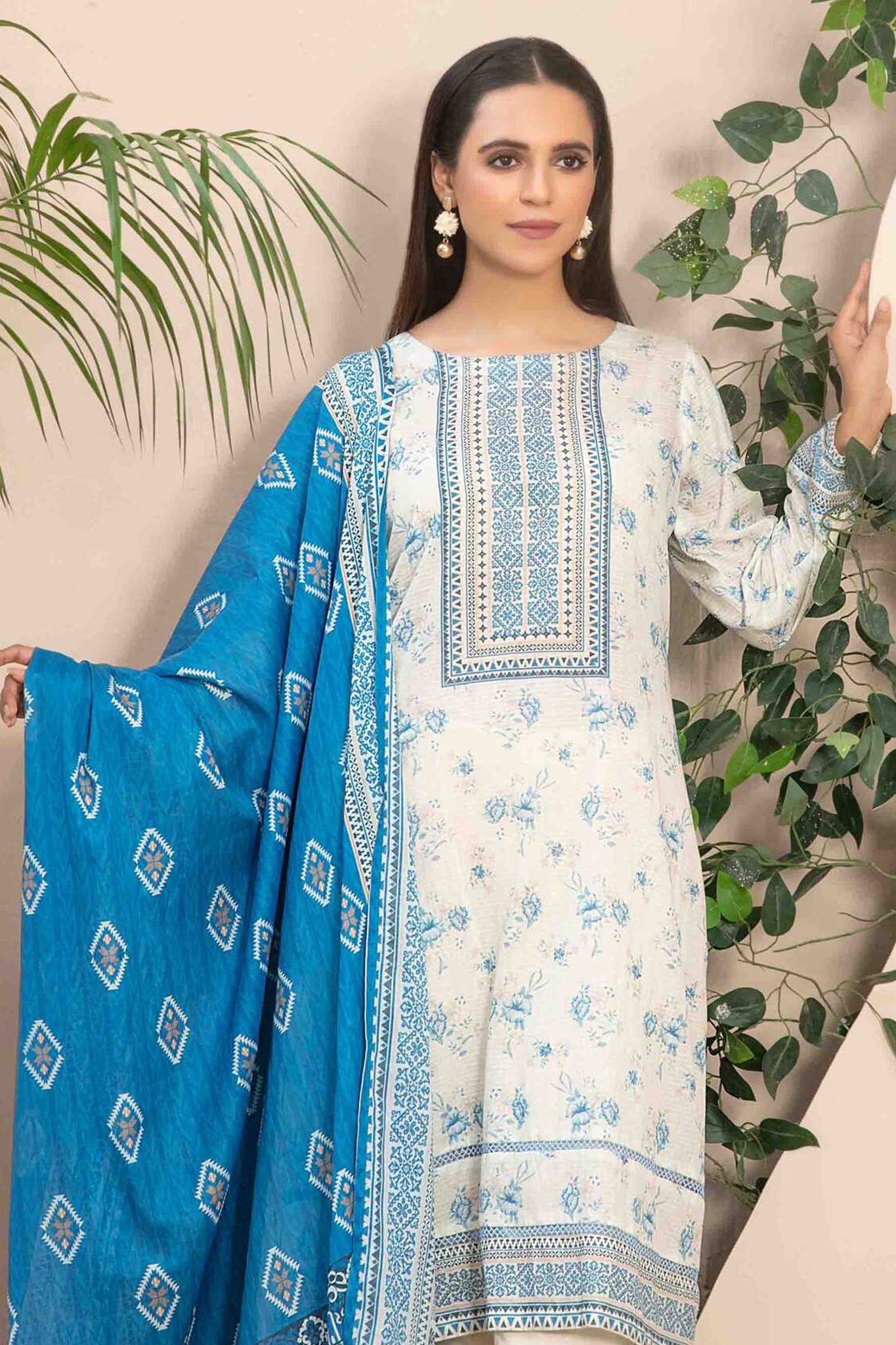 Tiyani By Tawakkal Unstitched 3 Piece Digital Printed Lawn Vol-02 Collection'2024-D-3596