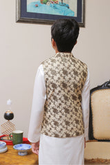 Real Image Kids Waist Coat Collection'2025-OKW-012 Smart Fit