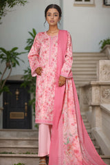 Bin Saeed Stitched 3 Piece Printed Cotton Vol-03 Collection'2025-WC-2426-Pink