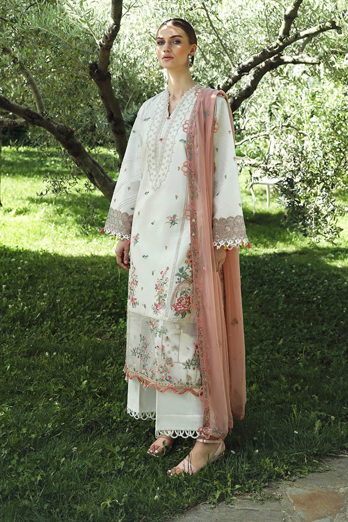 Aylin By Republic Unstitched 3 Piece Emb Lawn Summer Collection'2024-D-03-B-Camellia