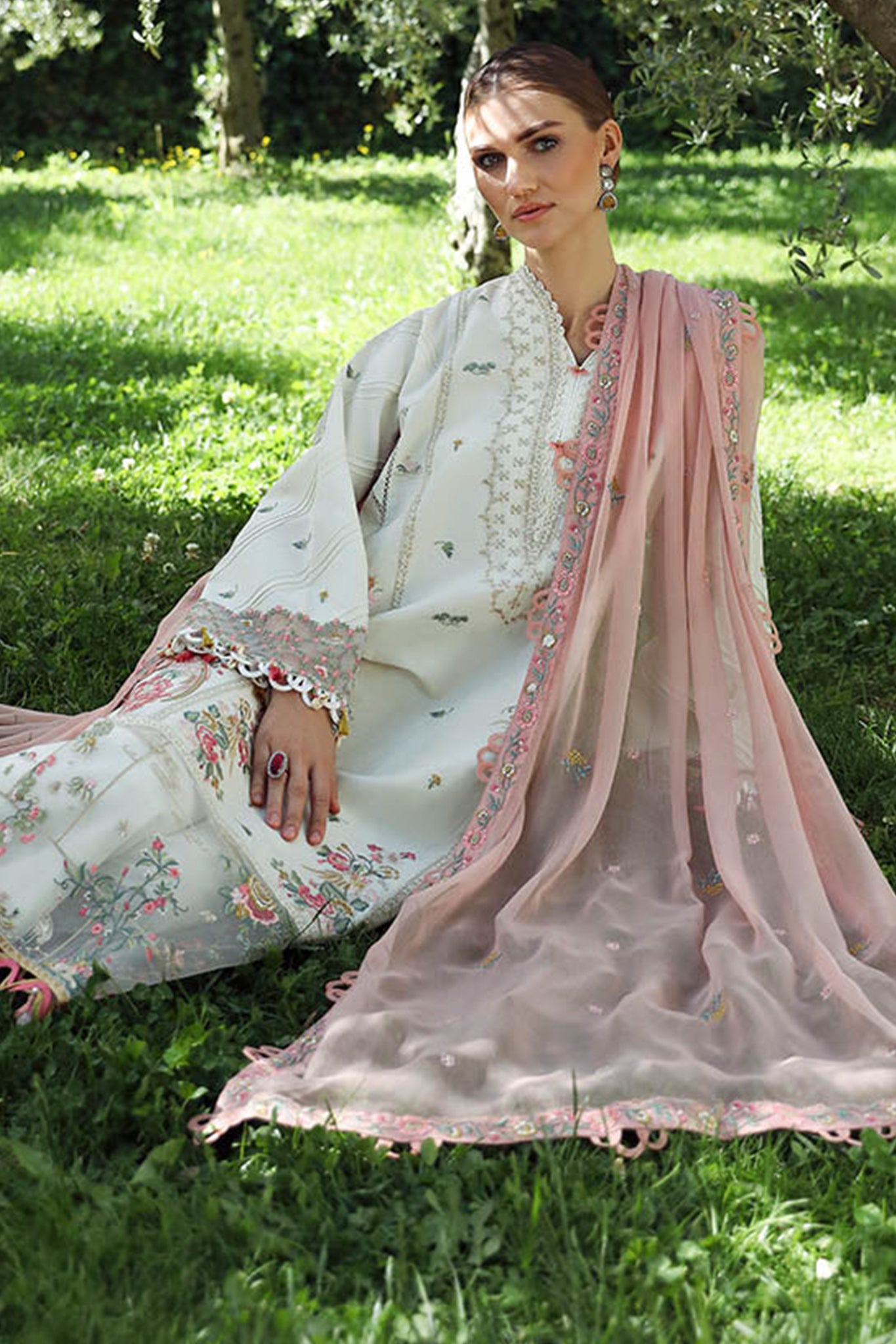 Aylin By Republic Unstitched 3 Piece Emb Lawn Summer Collection'2024-D-03-B-Camellia