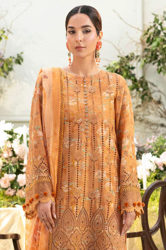 Amal By Motifz Unstitched 3 Piece Emb Lawn Eid Collection'2025-5431-Bluebill