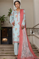 Bin Saeed Stitched 3 Piece Printed Cotton Vol-03 Collection'2025-WC-2422-Light Green