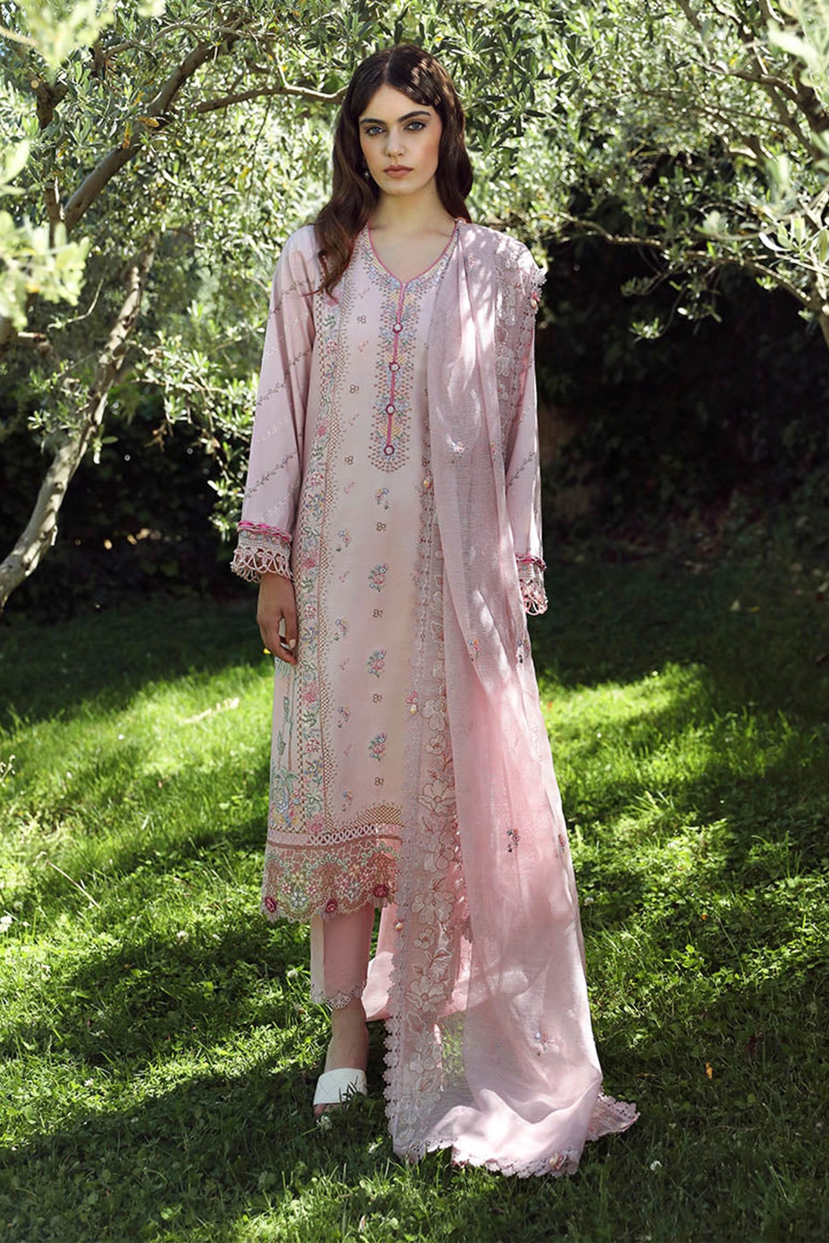 Aylin By Republic Unstitched 3 Piece Emb Lawn Summer Collection'2024-D-04-B-Meleze