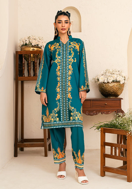 Amal Stitched 2 Piece Summer Cambric Collection-Meadow