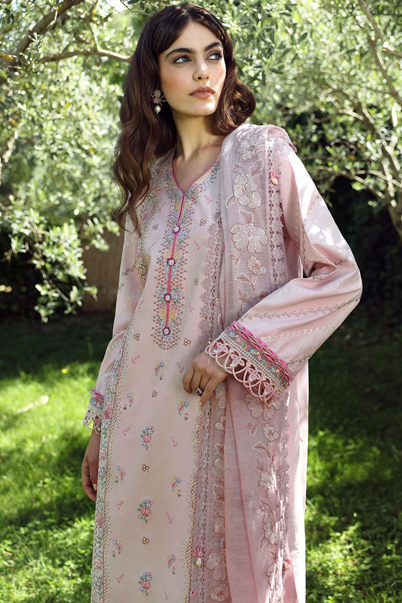 Aylin By Republic Unstitched 3 Piece Emb Lawn Summer Collection'2024-D-04-B-Meleze