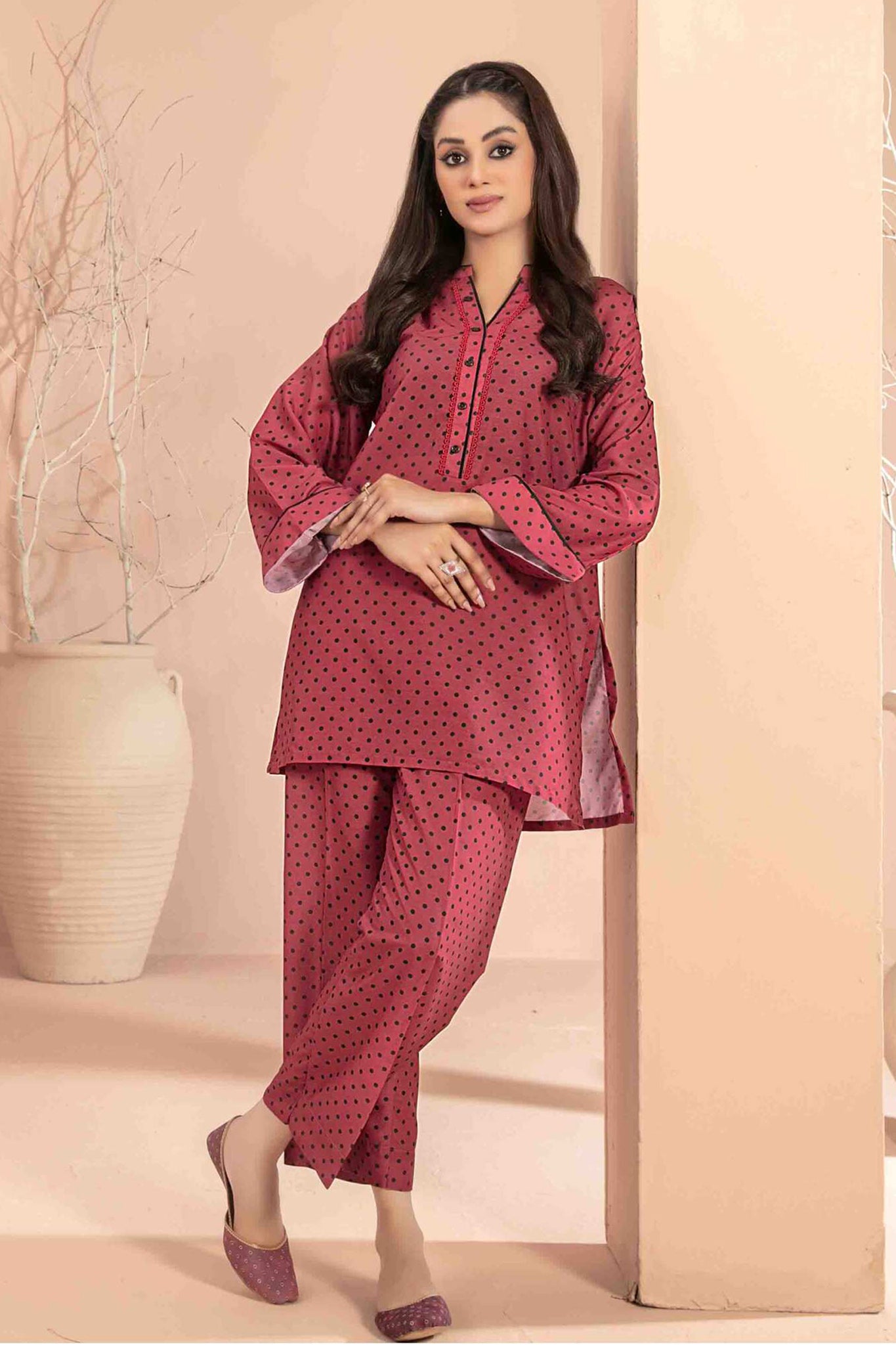 Anha By Tawakkal Stitched 2 Piece Swiss Digital Print with Khussa Collection'2024-D-3216