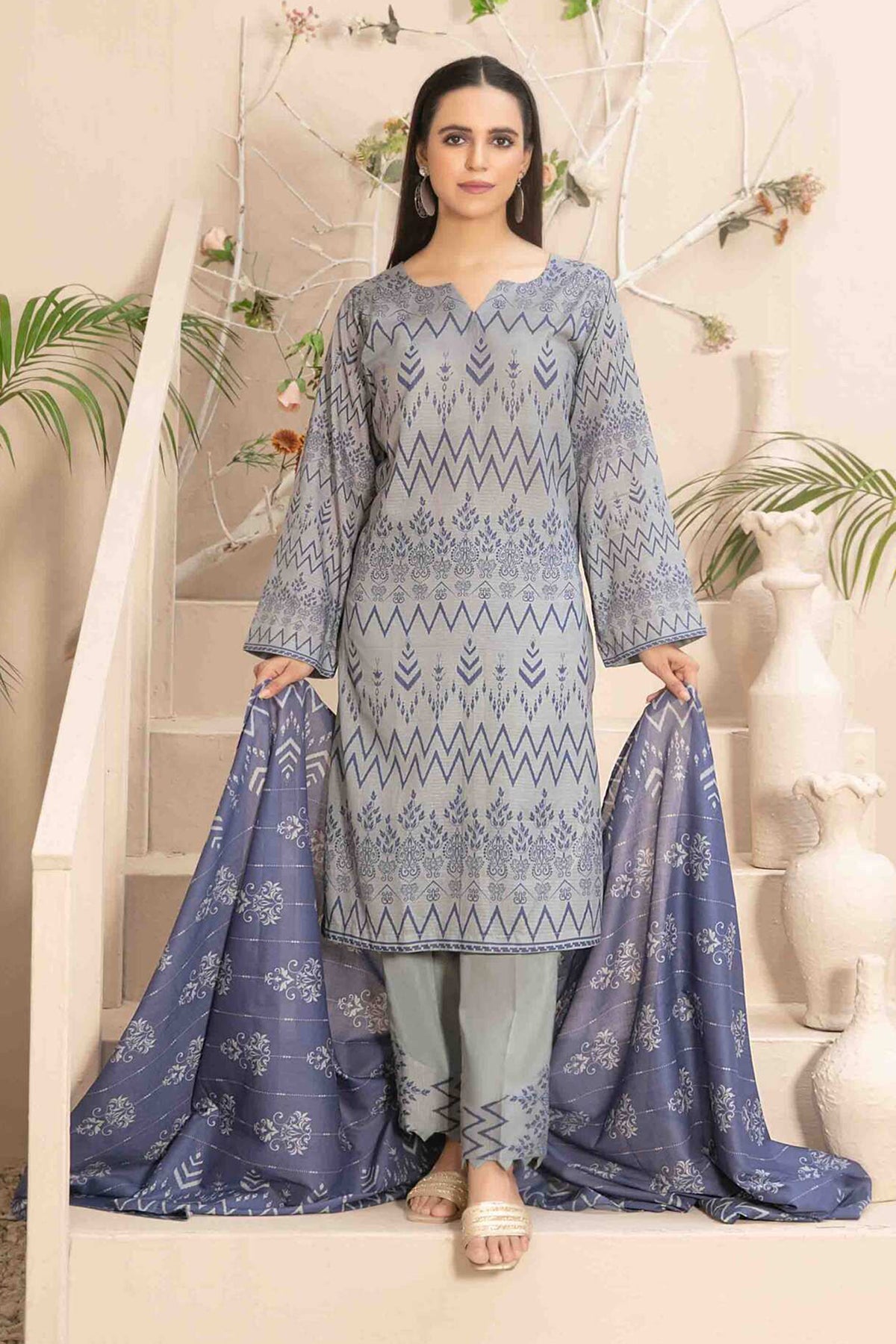 Tiyani By Tawakkal Unstitched 3 Piece Digital Printed Lawn Vol-02 Collection'2024-D-3595