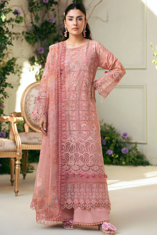 Amal By Motifz Unstitched 3 Piece Emb Lawn Eid Collection'2025-5427-Lotus