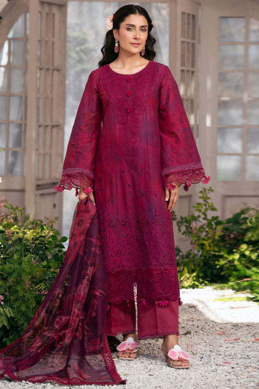 Amal By Motifz Unstitched 3 Piece Emb Lawn Eid Collection'2025-5426-Blossom