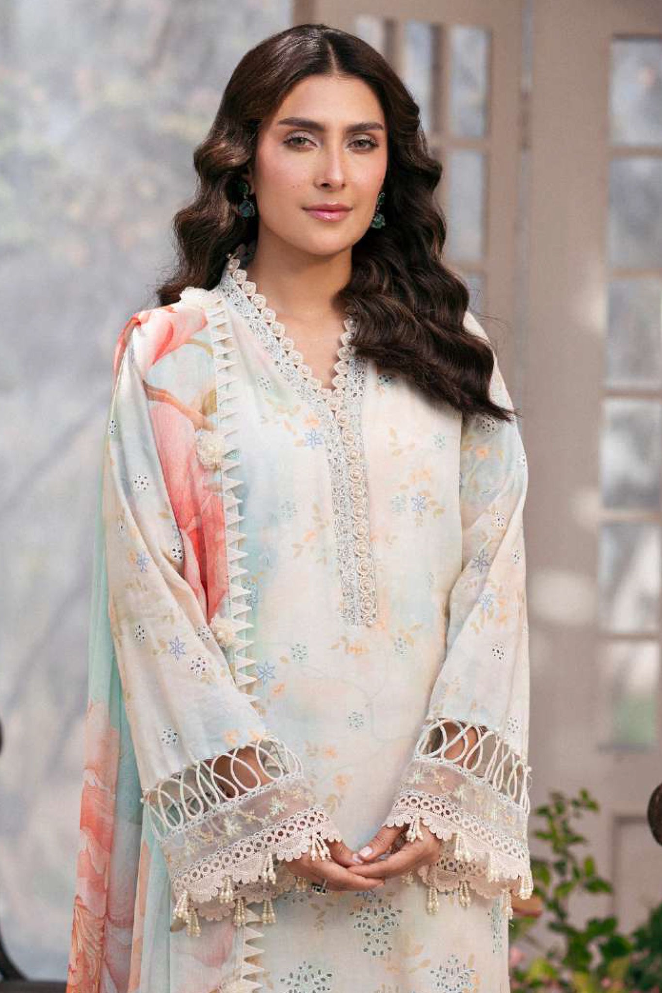 Amal By Motifz Unstitched 3 Piece Emb Lawn Eid Collection'2025-5423-Daisy