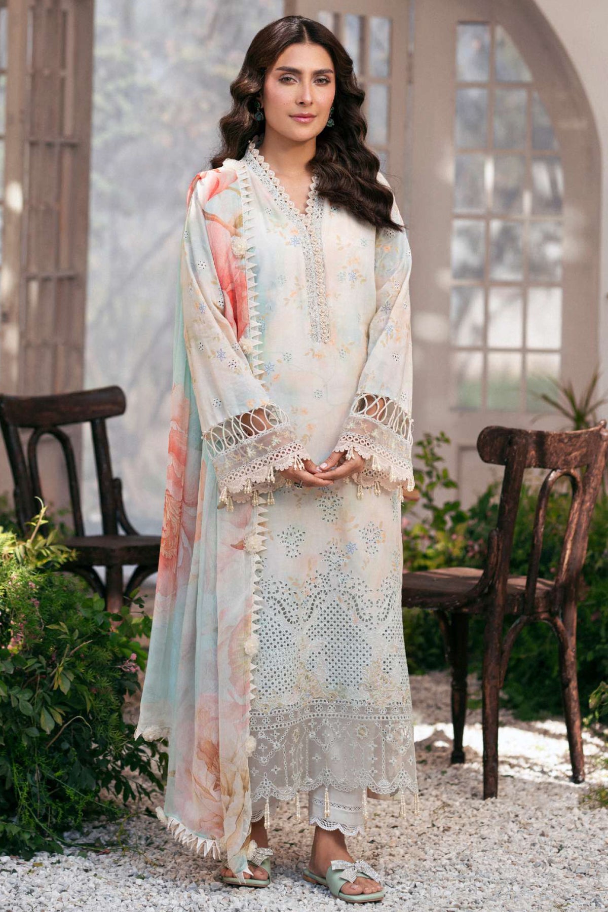 Amal By Motifz Unstitched 3 Piece Emb Lawn Eid Collection'2025-5423-Daisy