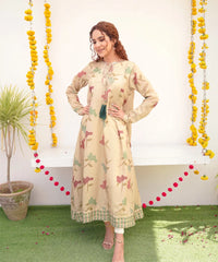 Dhaga Stitched 1 Piece Jacquard Frocks 2025-Uraan