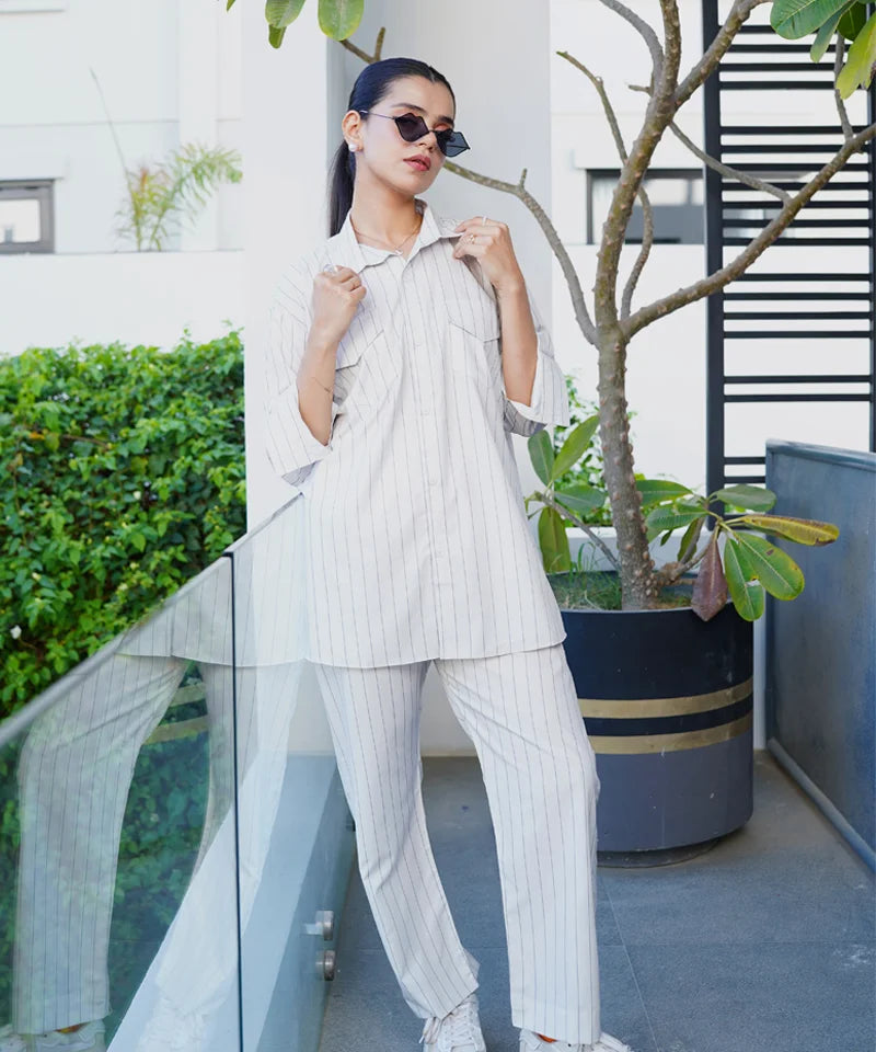 Dhaga Stitched 2 Piece Crepe Collection'2025-Basic Stripe