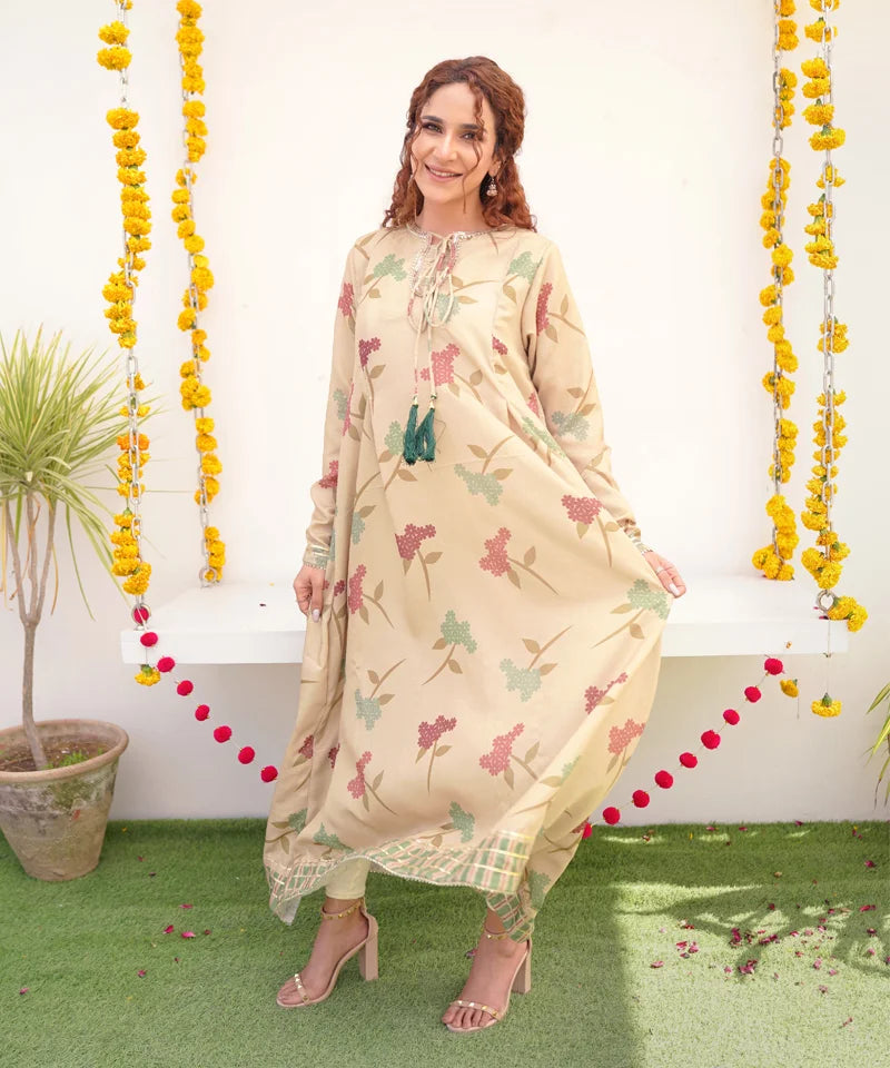 Dhaga Stitched 1 Piece Jacquard Frocks 2025-Uraan