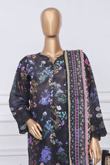 Sada Bahar Stitched 3 Piece Printed Chikankari Vol-01 Collection'2025-PCK-Black