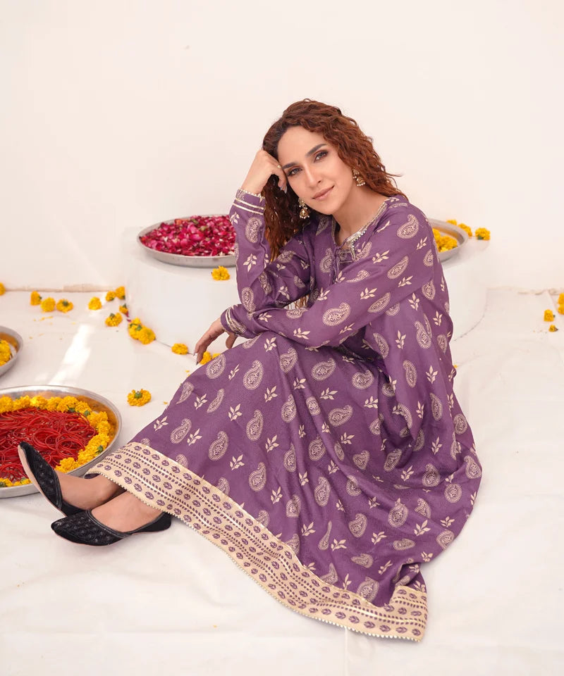 Dhaga Stitched 1 Piece Jacquard Frocks 2025-Aleira
